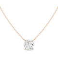Lab Grown 3 Carat Diamond Necklace in 14K Rose Gold – VVS2 Clarity, D Color